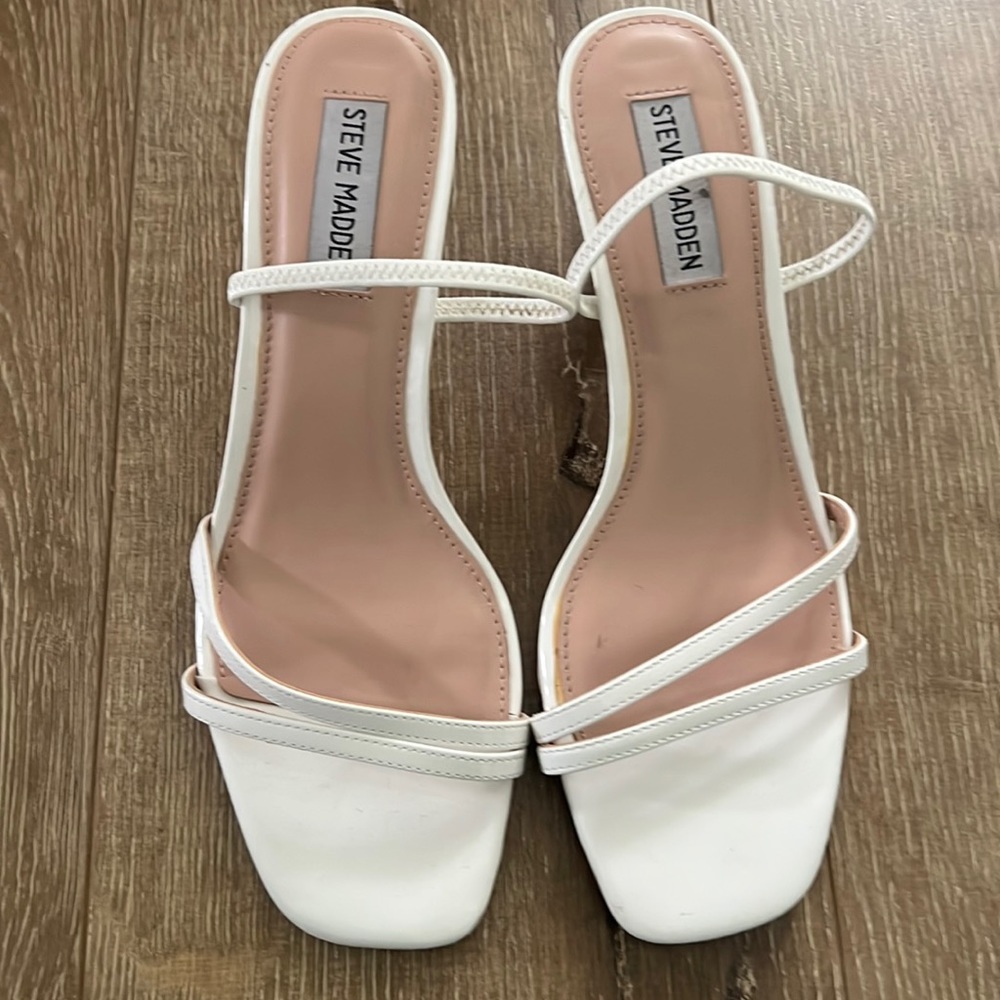 White sandals